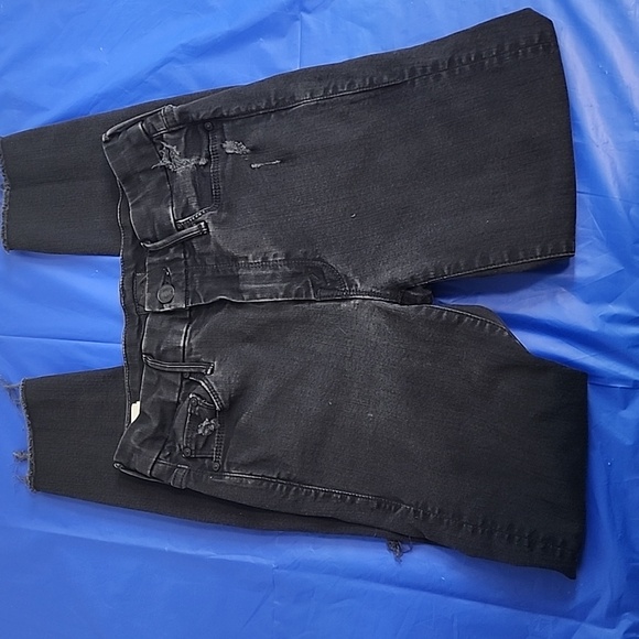 MOTHER Looker Ankle Fray Jeans in Guilty as Sin sz 24 - Picture 15 of 15